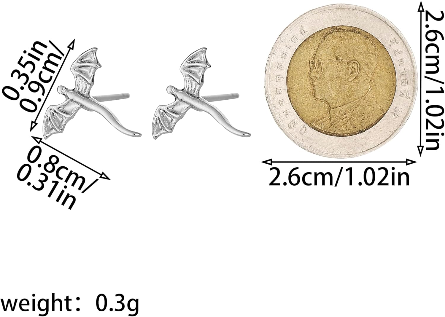 Dragon Earrings for Women Dragon Stud Earrings Jewelry Gift - Image 5