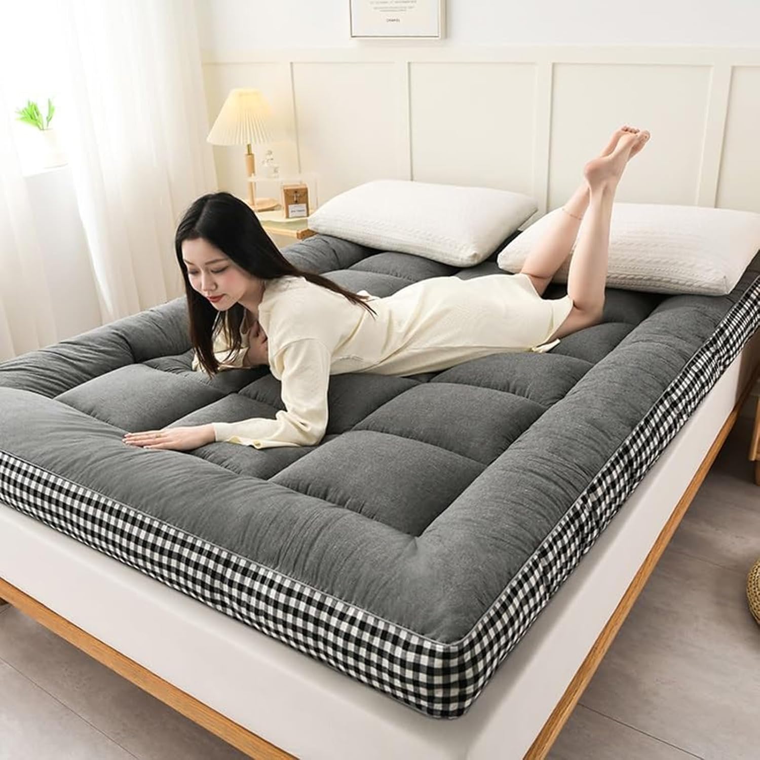 Matelas Tatami Matel-up Pliable Matelas Futon Japonais 140x200 Matelas De Sol Japonais Épais Matelas De Futon Épais(D,1.5mx2m)