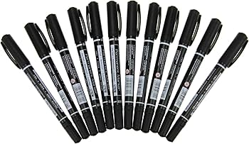 Amazon | マーカーペン セット CD/DVDマーカー 12本 アートライン 極細