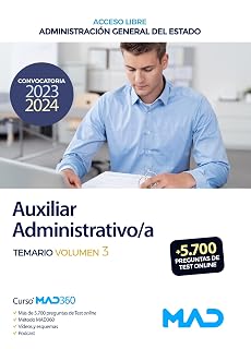 Auxiliar administrativo-a .Temario