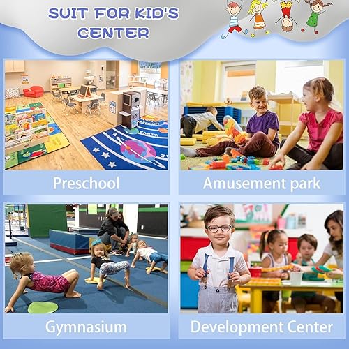 Miniatura 6 de On Shine Juego de actividades de escalada y gateo de 4 piezas, bloques de escalada de espuma ligera para niños pequeños, juguetes de escalada para