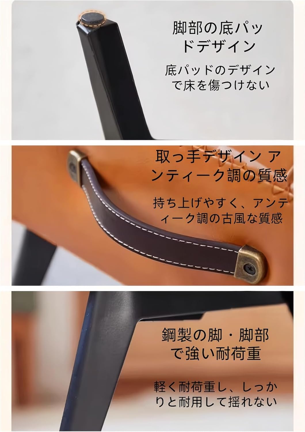 samchuスツールチェア ソファ 木製 脚フレーム 高反発 ファッショナブル ローチェア ハンドル付き ノルディック 玄関 靴ひき