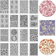 CHGCRAFT 16 sheets 16 patterns: Butterflies Plants Leaves and Flowers Polymer Clay Texture Mat Tools for Jewelry Making and Ceramic Earrings. 4 × 2.6 inches