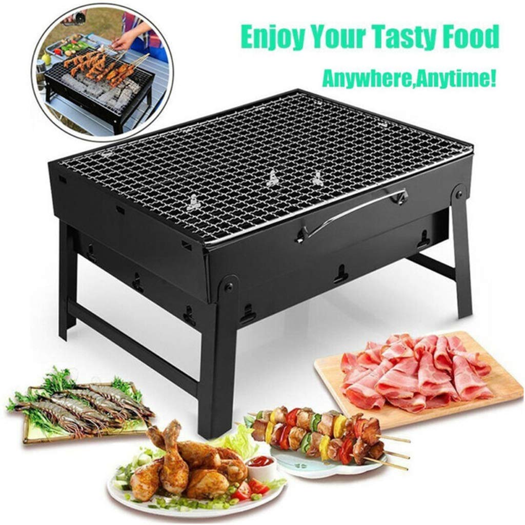 Składany grill, grill tarasowy, grill węglowy, kuchenka, stal nierdzewna, na zewnątrz, kemping, piknik, grill, akcesoria do grilla, narzędzia