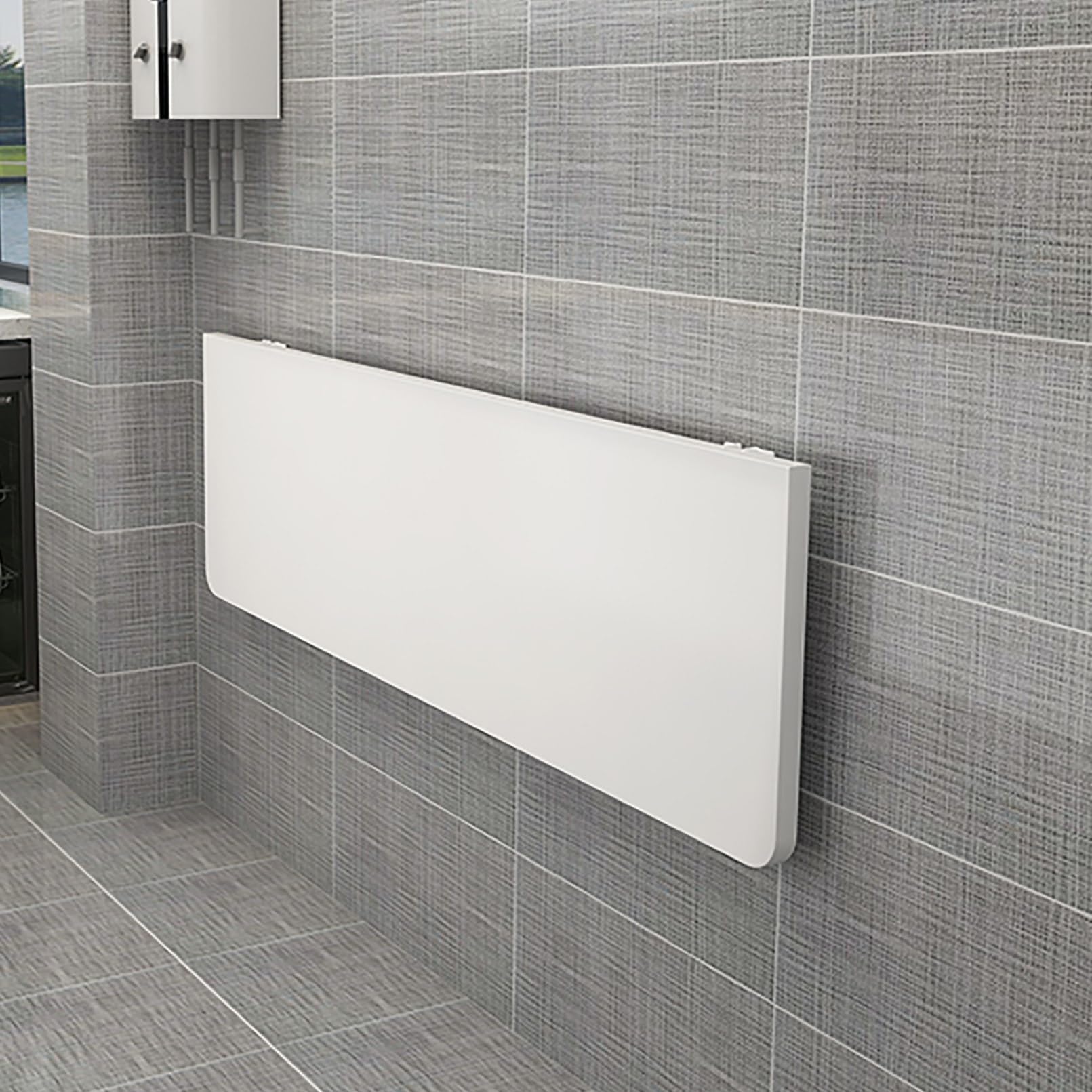 Mesa Plegable De Pared Mesa De Cocina De Hoja Abatible Mesa Abatible De Pared Banco De Trabajo Plegable Montado En La Pared Escritorio De Pared Plegable Flotante Para Comedor Estudio Cocina Balcón ( S