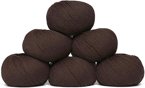 Miniatura 27 de Juego de 6 madejas de 100% lana de alpaca bebé (10.58 oz) de peso DK, fabricadas en Perú, celestial suave y perfecto para tejer y hacer ganchillo