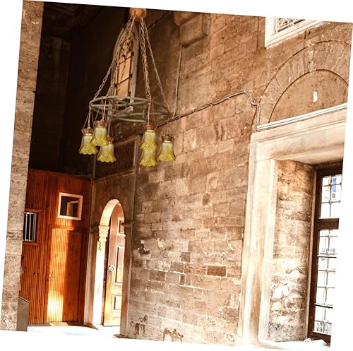 Miniatura 4 de DOITOOL Cubierta de lámpara para el hogar, pantalla de cristal, lámpara de cristal, accesorios de repuesto, globos y sombras, pantalla de pétalos de