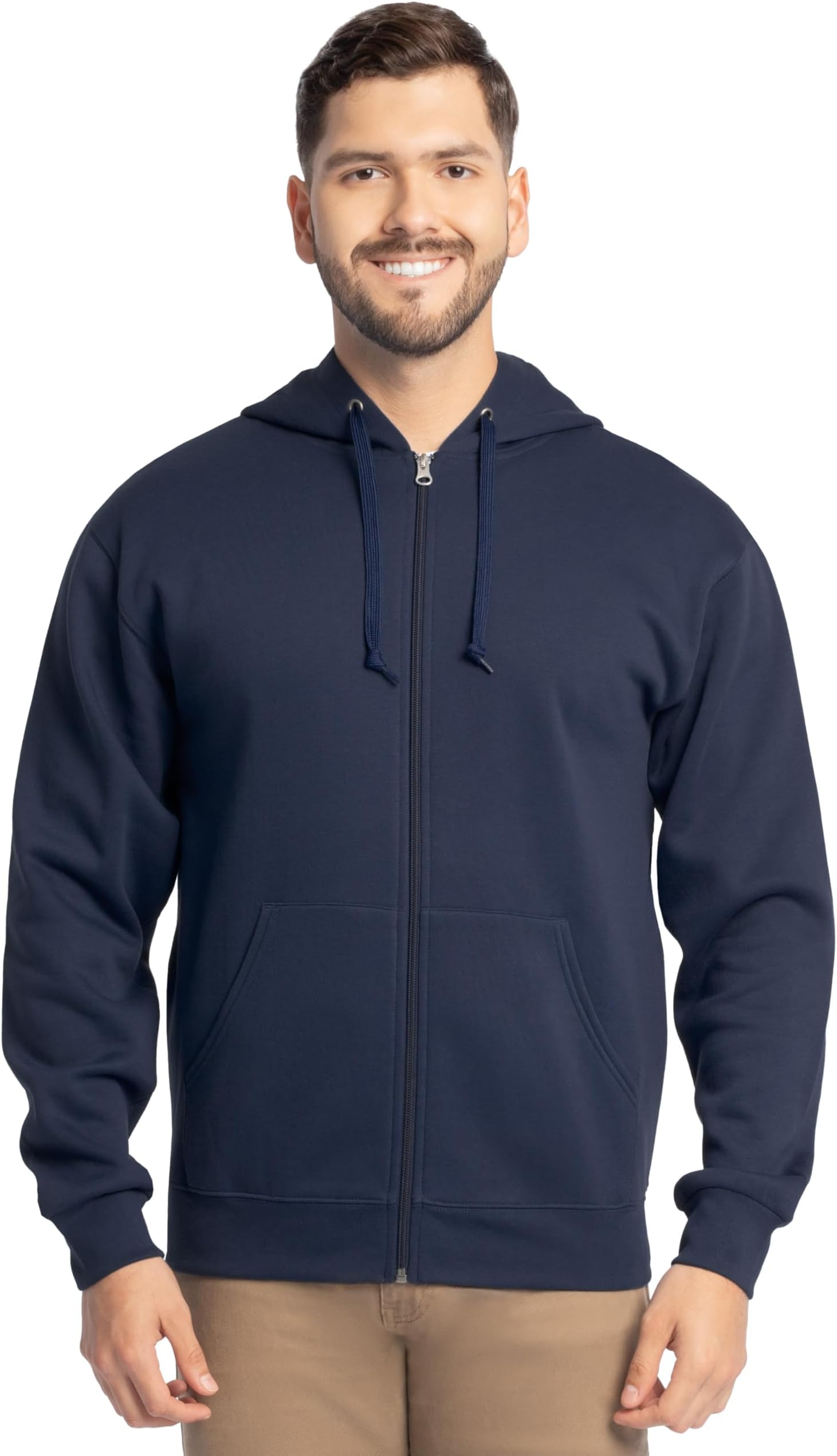 Fruit of the Loom Eversoft Fleece Full Zip Hoodie Sweatshirt