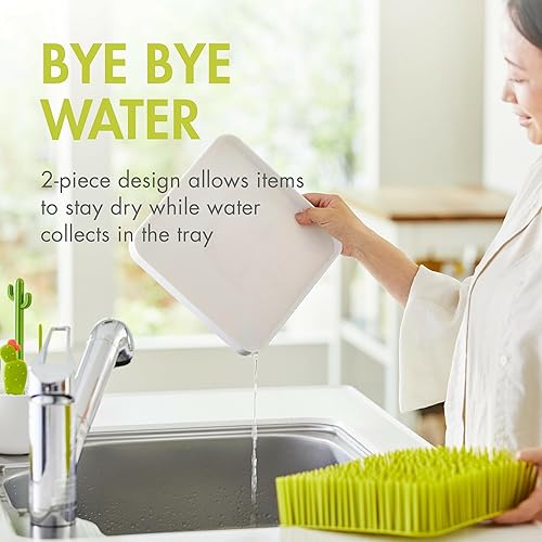 Miniatura 4 de Boon - Bandeja de secado de biberones de bebé, con apariencia de césped