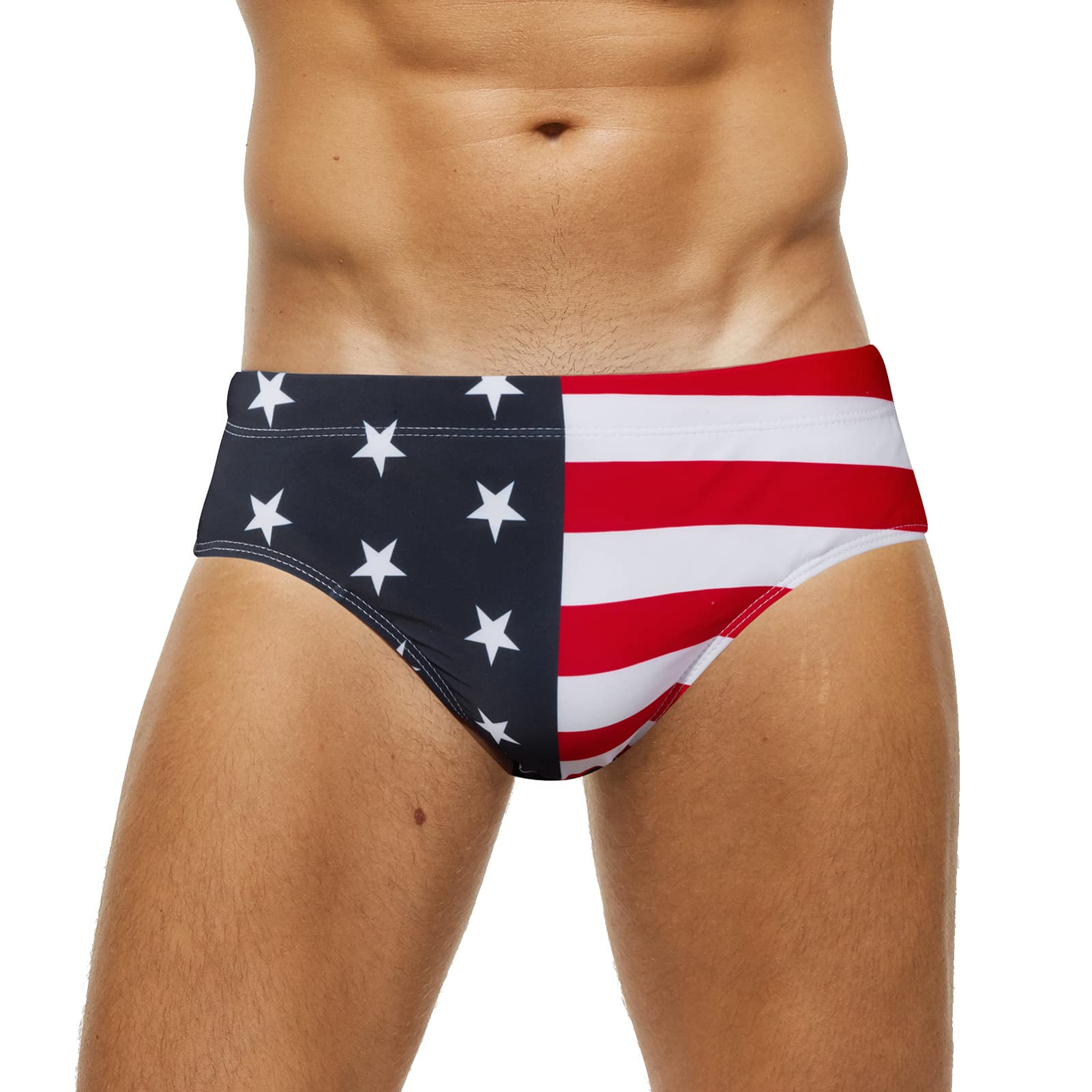 SEAUR - Badehose Herren Badeslip Eng Kurz Schwimmhose Strand Schnell Trocknend mit Abnehmbar Pad Classic Jungen Swimming Swim Briefs Wassersport Pool S M L XL 2XL 3XL
