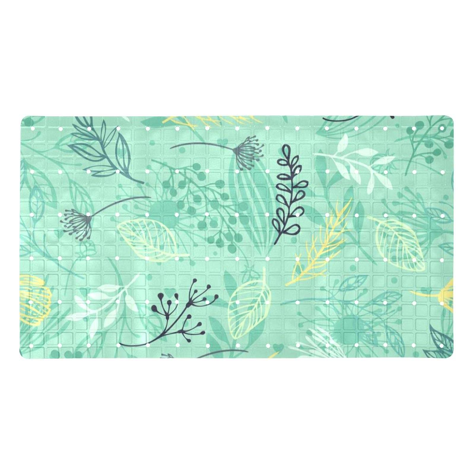 Tapis de douche antidérapant baignoire 40 x 70 cm avec trous de drainage