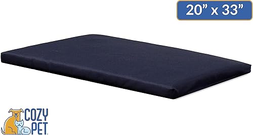 Miniatura 6 de Cozy Pet Alfombrilla resistente a la intemperie, para perrera, color azul marino, 20 x 33 pulgadas