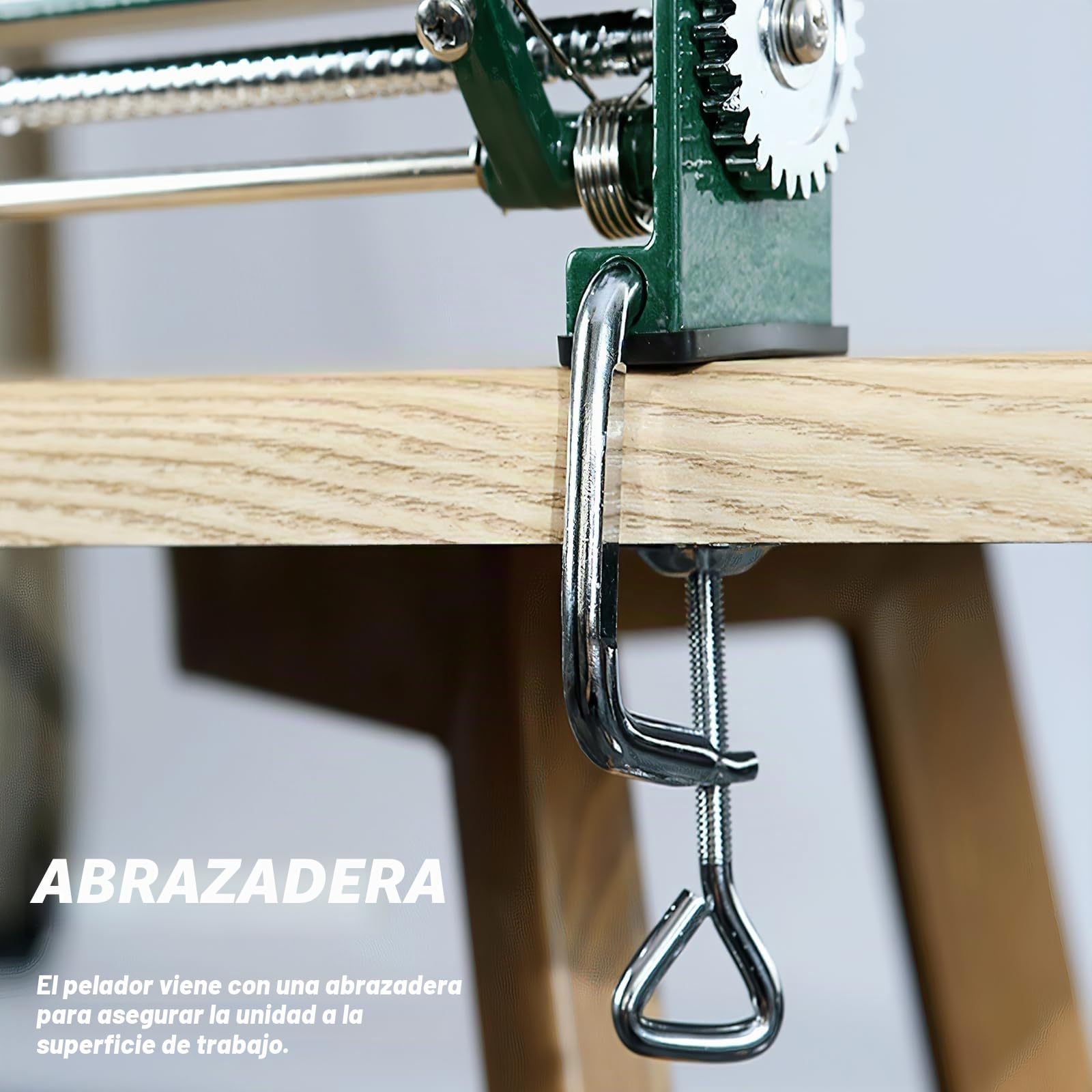 TOPBATHY Pelador de Frutas y Verduras de Aleación de Aluminio Negro, Máquina Peladora Multifunción para Cocina, Pela Manzanas y Patatas