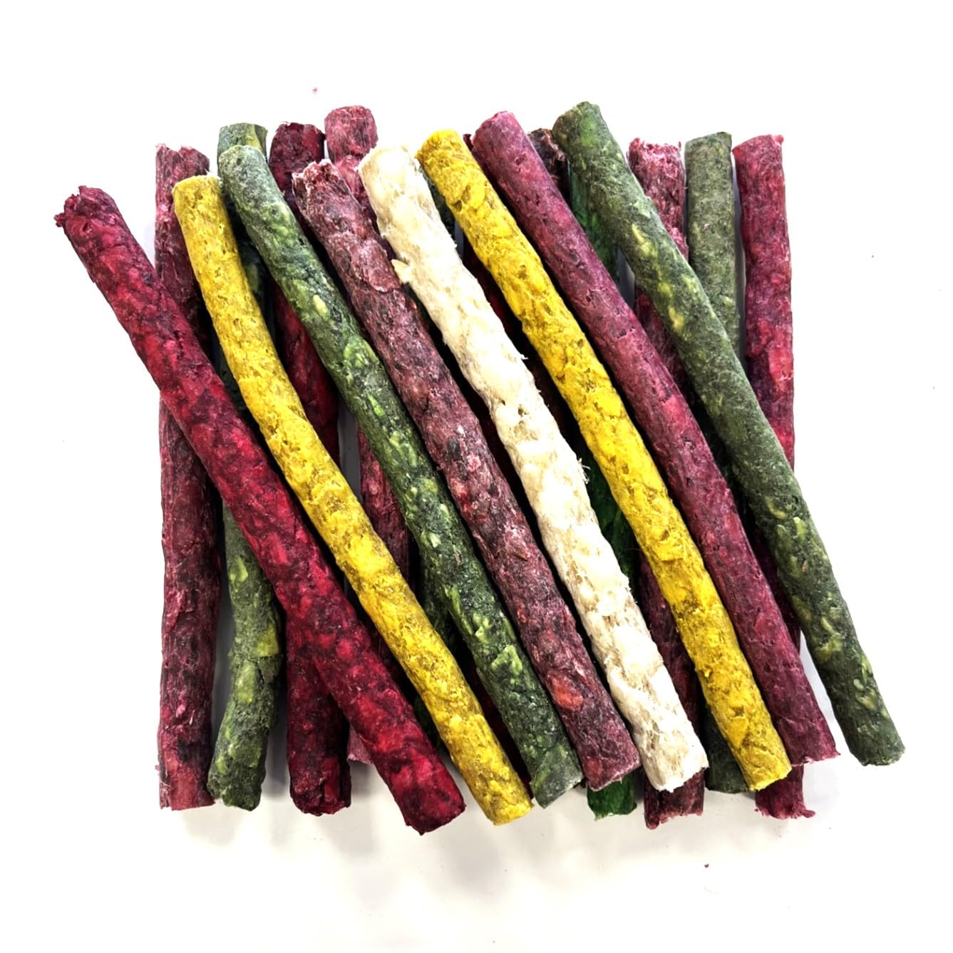 50 Assorted Munchy Rolls 5 inch x 9/10mm High Protein Dog Chews Treats LOD2