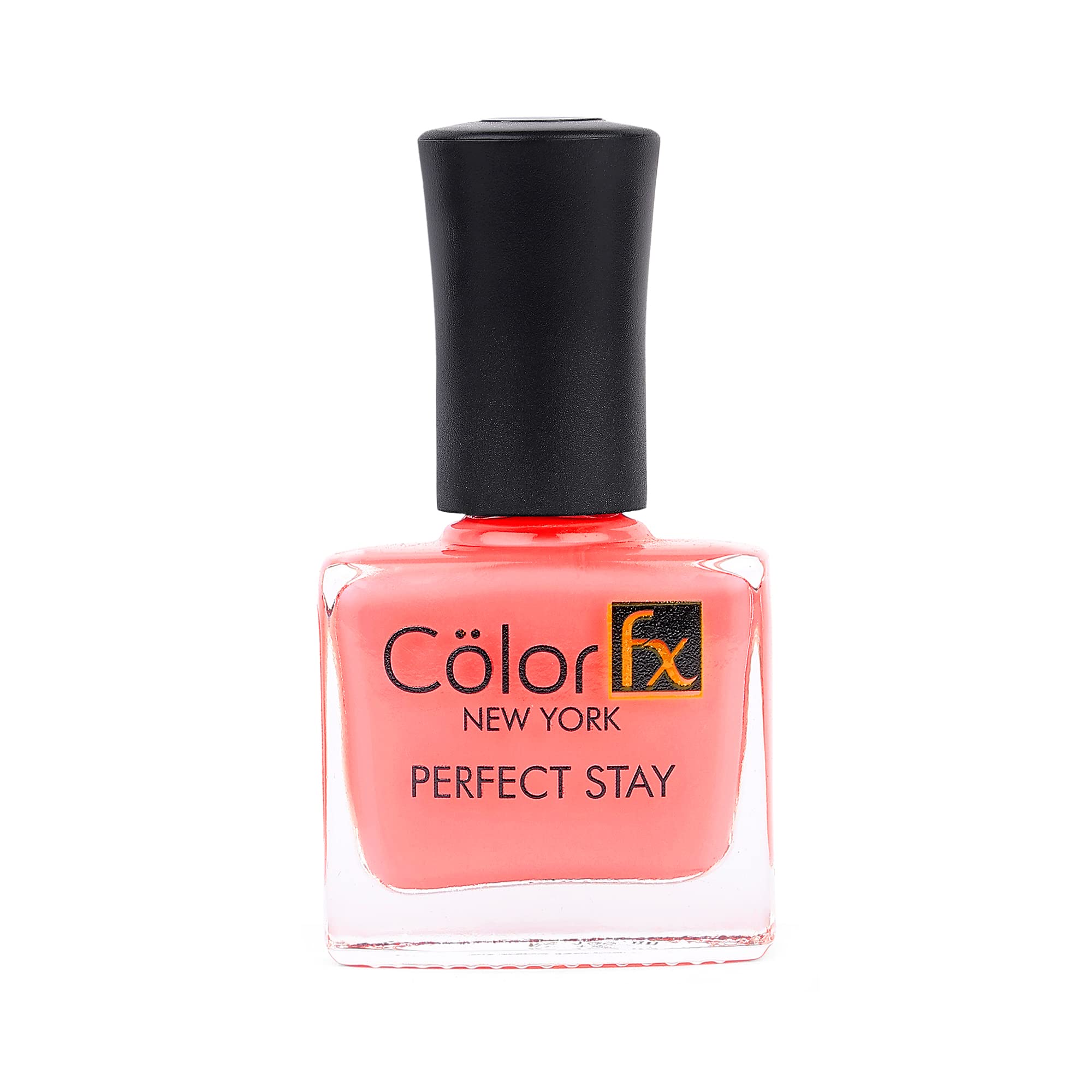 Color Fx Perfect Stay Top Coat | Nail Enamel Non-UV | Chip Resistant | Quick Drying | Glossy Finish | Light Pink Nail Polish for Women - 9 ml