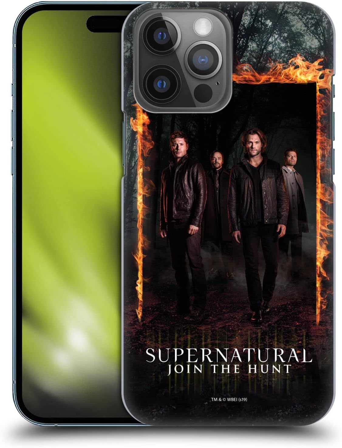 Head Case Designs Officially Licensed Supernatural Sam, Dean, Castiel & Crowley Key Art Hard Back Case Compatible with Apple iPhone 14 Pro Max