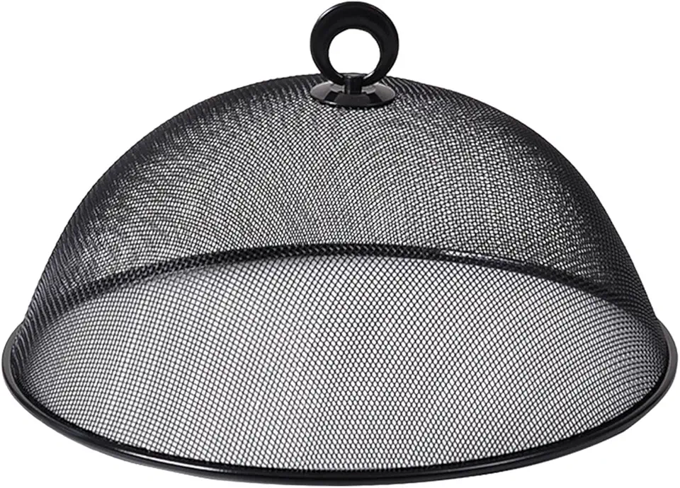 Capa de Rede de Pratos Reutilizável com Alça Redonda para Proteger Alimentos, s de Acampamento, Lanches, Piqueniques, Tigelas E Frutas, L