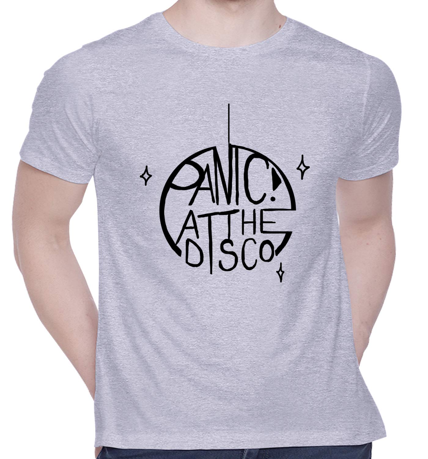 CreativiT Graphic Printed T-Shirt for Unisex Panic at The Disco Tshirt | Casual Half Sleeve Round Neck T-Shirt | 100% Cotton | D00663-624