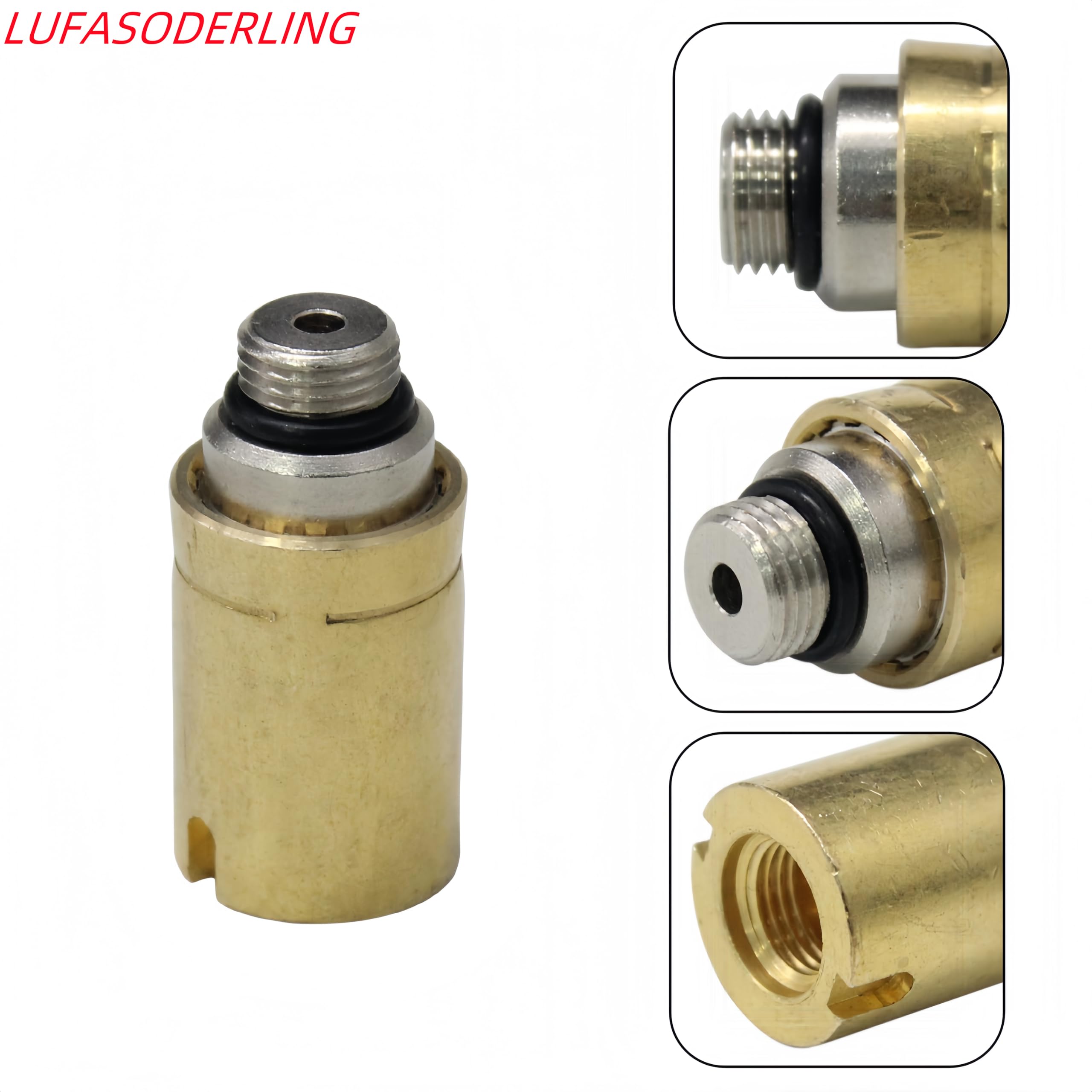 Sospensione pneumatica molla Risidual Pressure M10 Valvola d'aria con Q7 aria Holiding valvola di riparazione in ottone Kit di raccordi per Audi Q7 VW Tourage Porsche Cayenne 958 (4 Set)