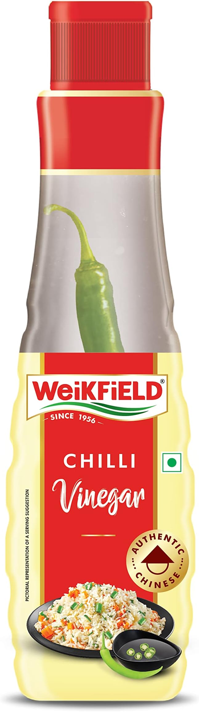 Chilli Vinegar 200g Bottle | Authentic Chinese Style Taste | Spicy Vinegar for Fried Rice, Noodles & Indo-Chinese Recipes | Ideal for Cooking, Seasoning & Dipping | Ready to Use Condiment