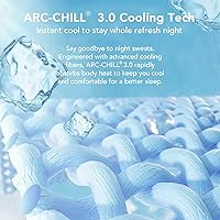 Vista 3 de Protector de colchón individual instantáneo fresco para personas que duermen con calor, funda de colchón impermeable con tecnología 3D TriSupport