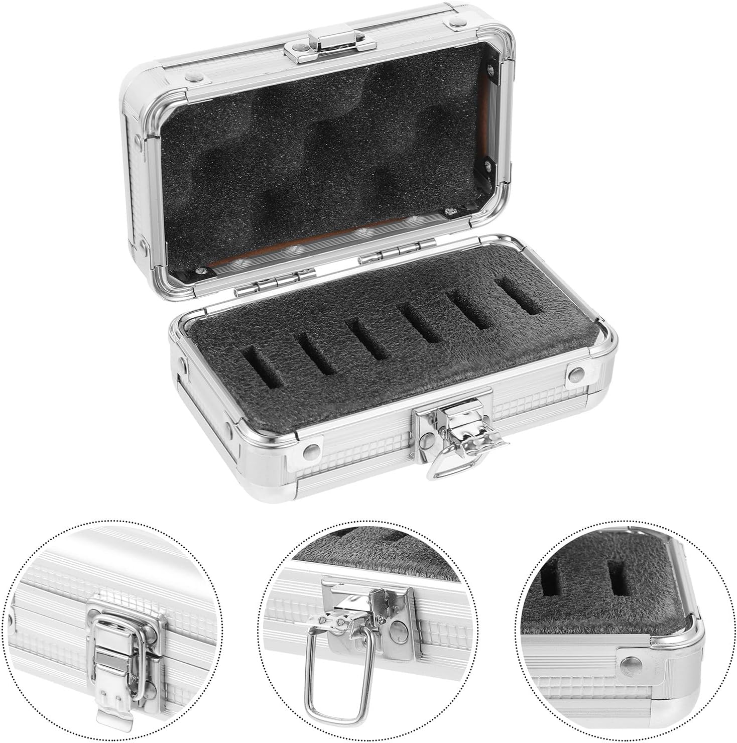 Telescope Filter Storage Case with Foam Insert Aluminum Protective Box for Eyepieces and Lens Filters for Astronomy Accessories