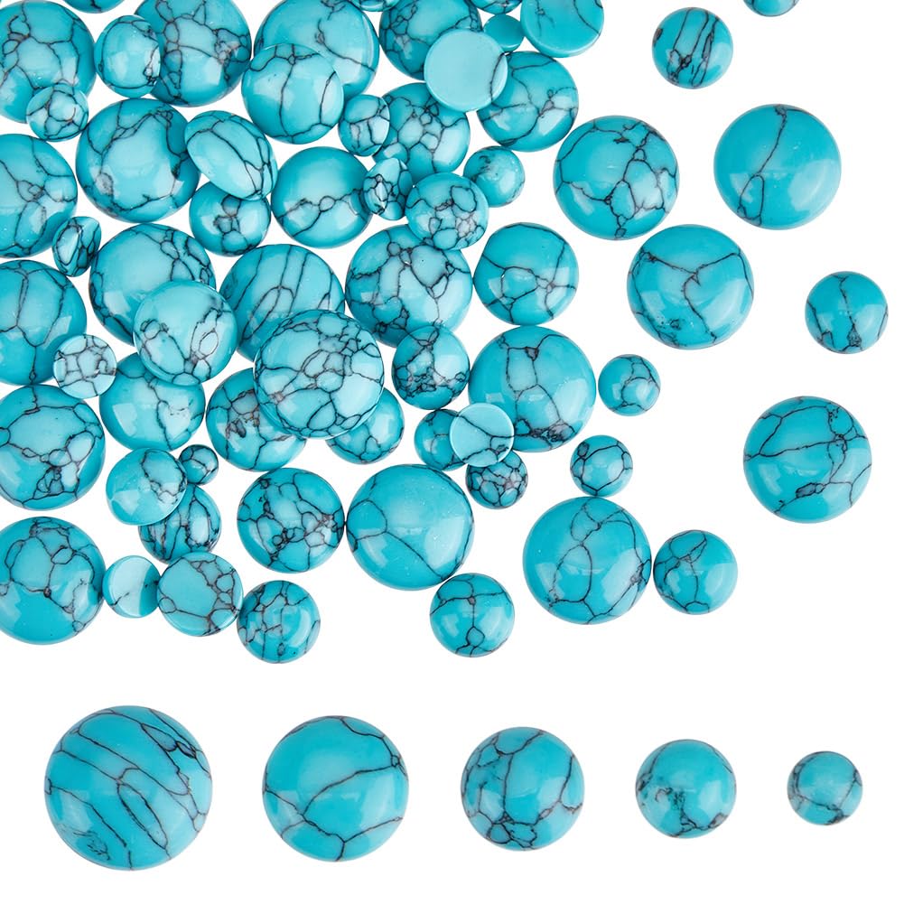 Cabochon en turquoise pour création de bijoux d'été au style bohème