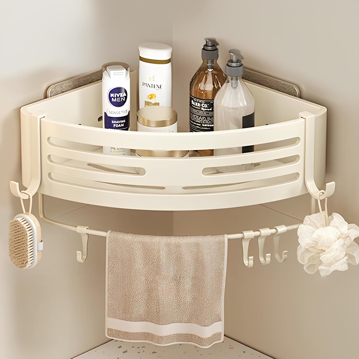 Amazon.com: YuShiYan Corner Triangle Shower Shelves with Connecting ...