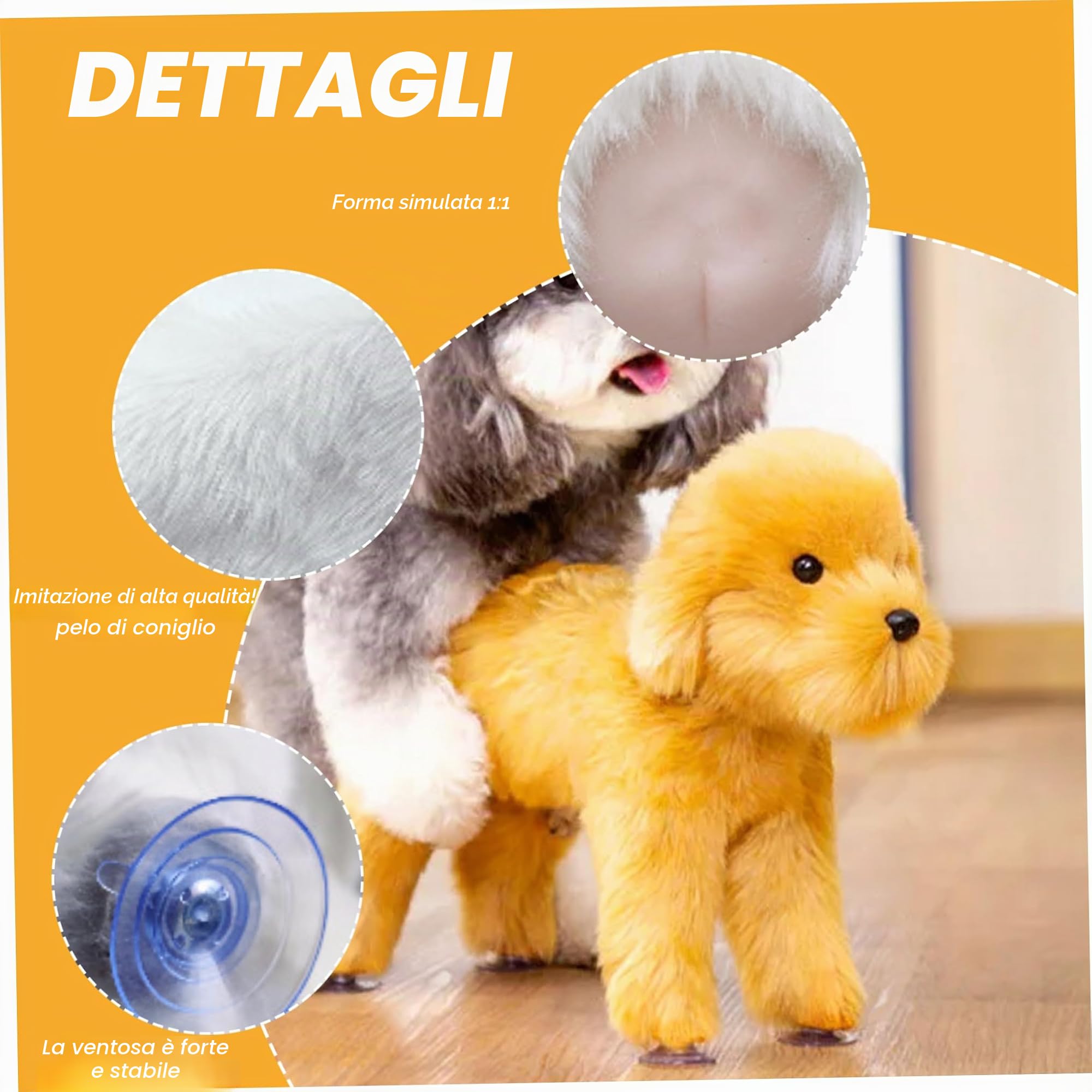 Giocattoli interattivi per cani, Giocattolo per accoppiamento per cani, Giocattoli da compagnia in silicone con ventosa, Simulazione sfiato per l'estro degli animali domestici, Lavabile interattivo p
