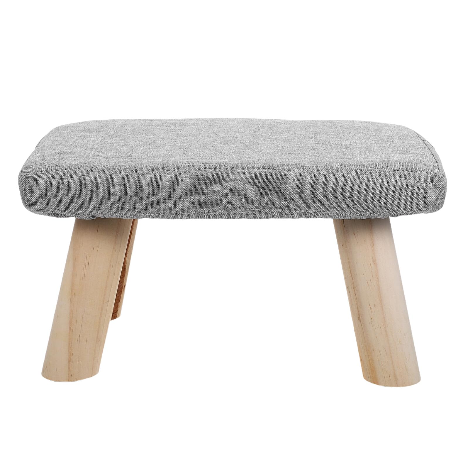 Tabouret Repose-Pieds Bois Massif Petit Banc Bureau Multifonction