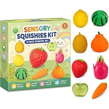 Squishy Fun Box 8 Piece Mystery Box Fun Set Pack,Blind Malt Sugar Moldable Soft Squishys Slow Rising Stress Ball for Anxiety Stress Party Favors 1pcs