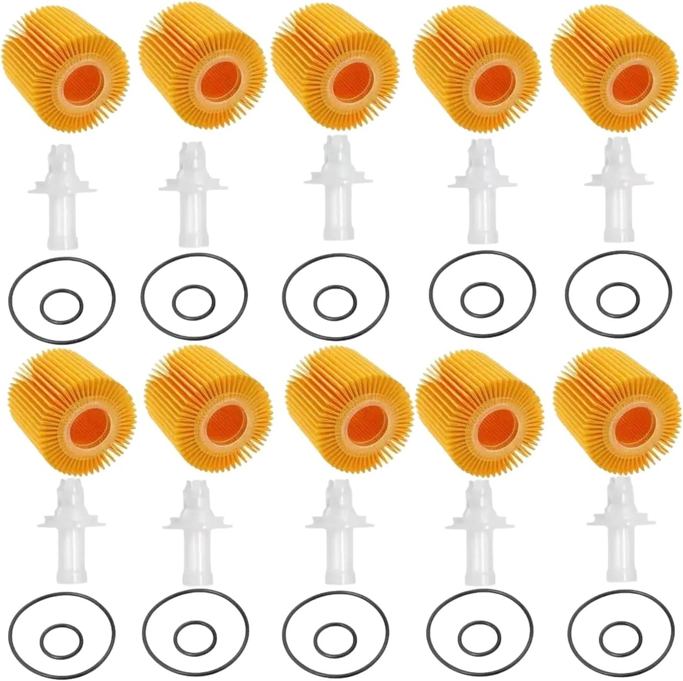 直営店☆ADKRWZRS(小さな店)☆エンジンオイルフィルター 10個 04152-YZZA1 04152-31090 と互換性があるトヨタ アバロン カムリ ハイランダ