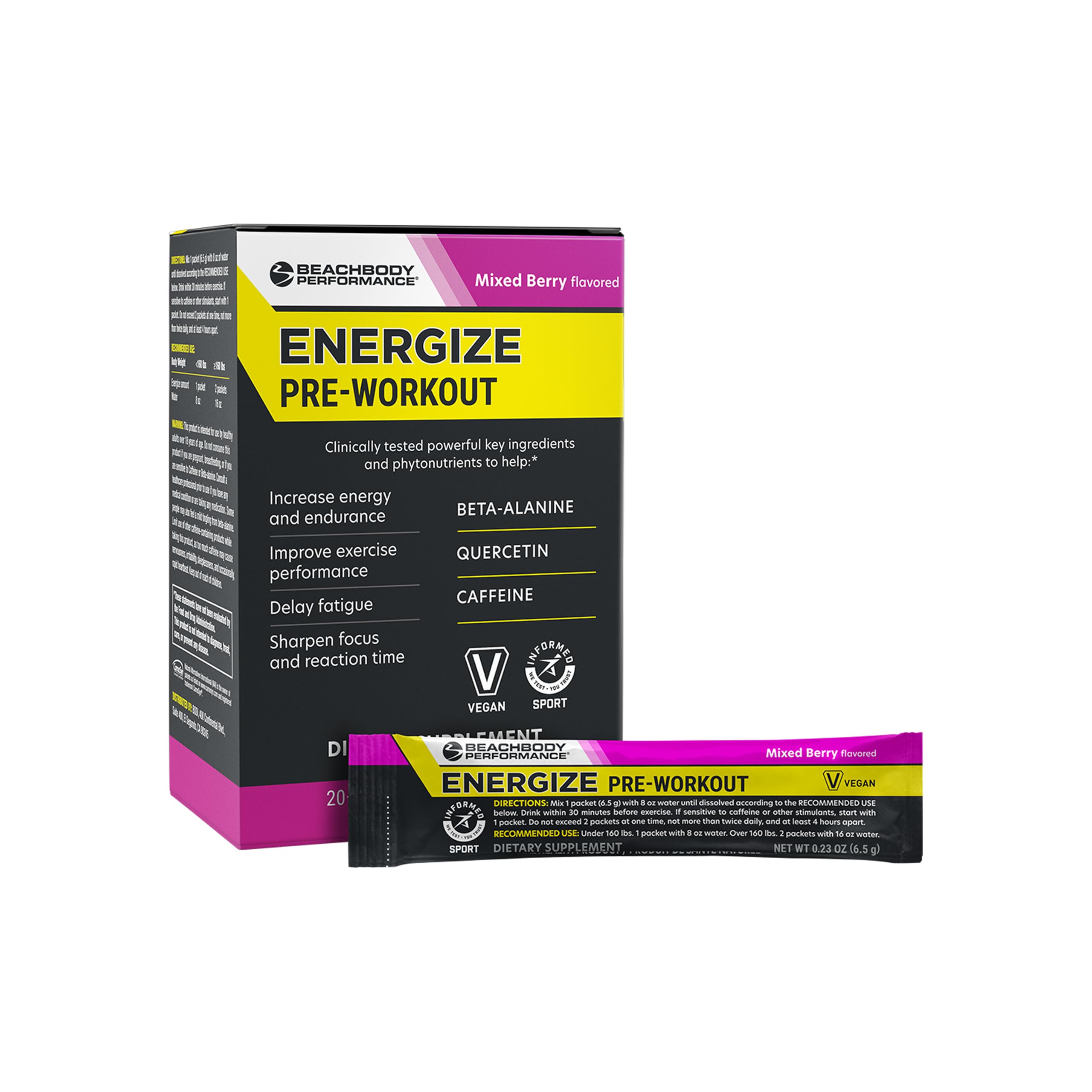 BODi Energize Pre Workout Powder - Lemon, 40 Servings — Amazon image 10