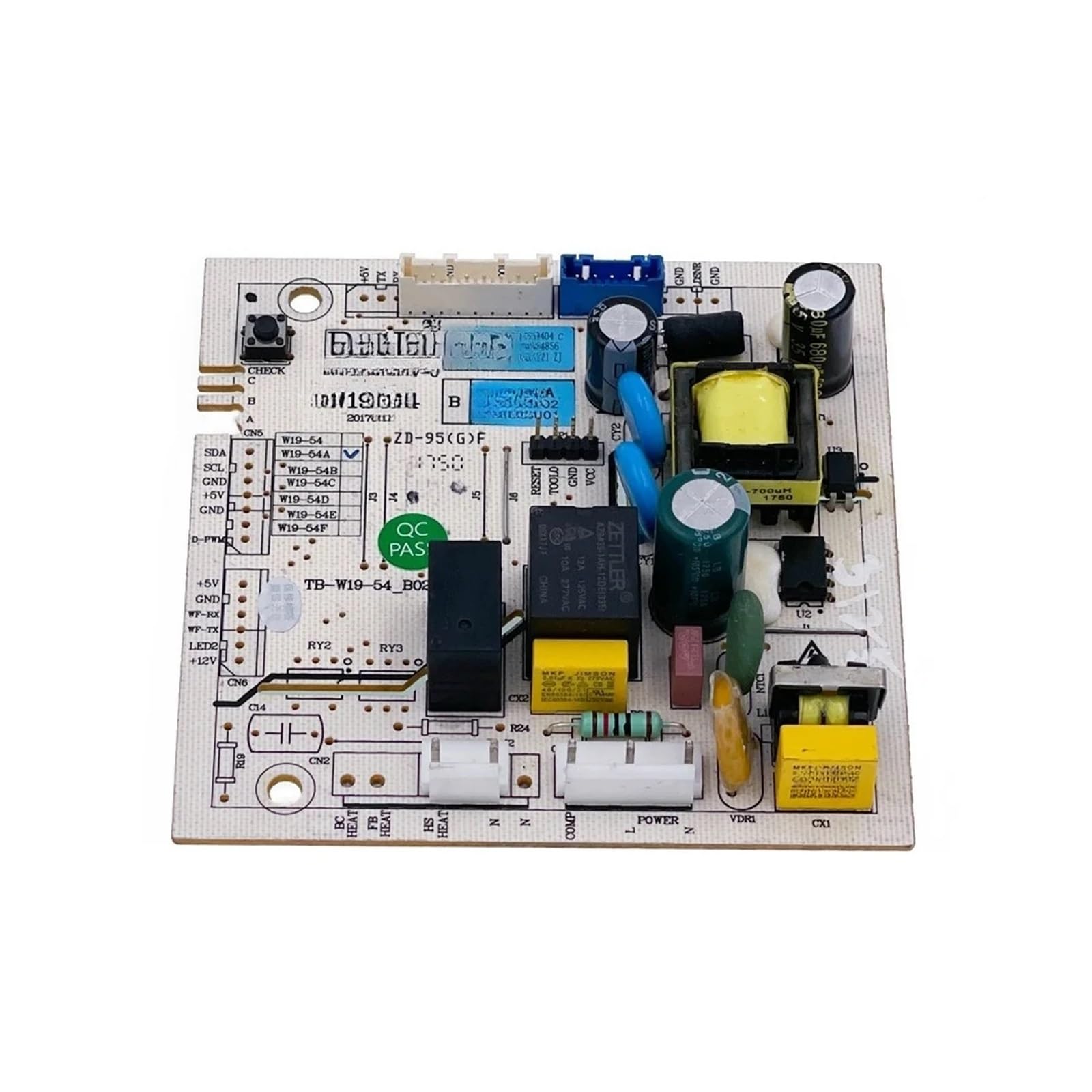 Cthjybfgs 1Pcs ，Compatible For Homa，Refrigerator Control Board W19-54A Circuit Pcb W19-54 Fridge Motherboard Freezer Parts