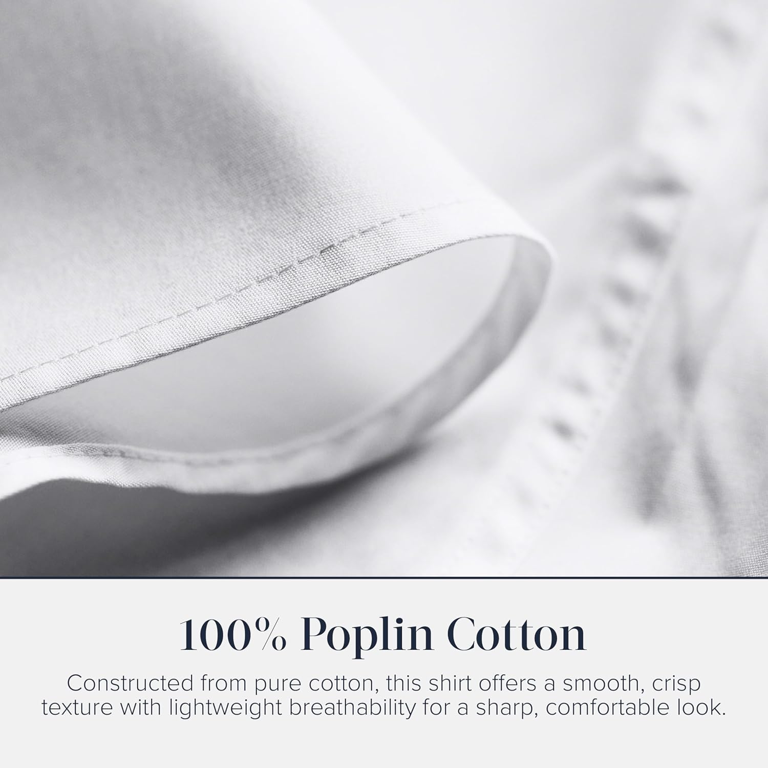 Jermyn Street Collection by Hawes and Curtis- Men's White Dress Shirt – 100% Poplin Cotton, Regular Fit, Long Sleeve