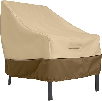 Classic Accessories Veranda Patio Lounge Chair Cover for Wicker Furniture - Durable and Water Resistant Patio Set Cover, Large 70912-WK