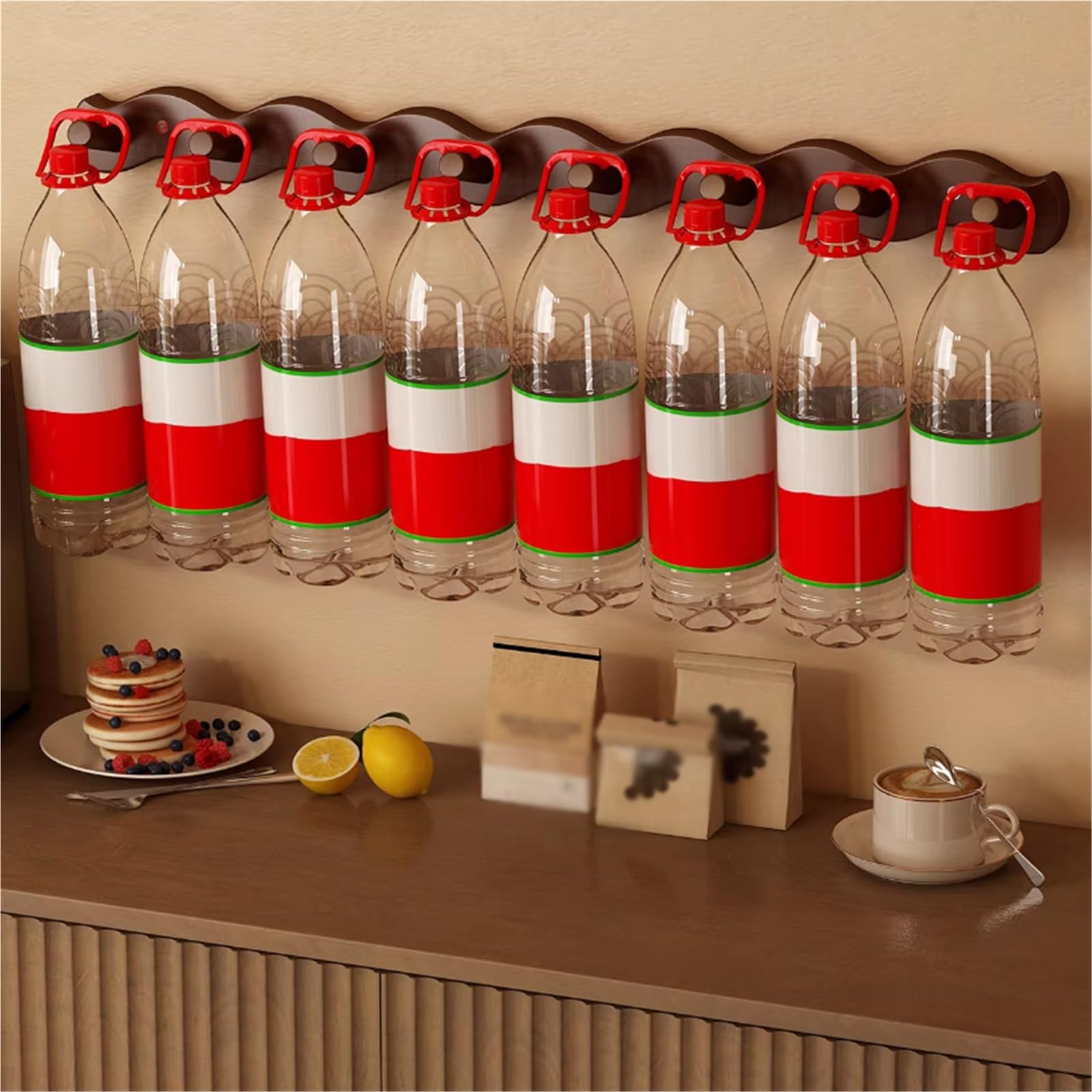 B3F7M4R9J2 Porta Tazze Portabicchieri sospeso for tazza d'acqua, portabicchieri da parete, tè