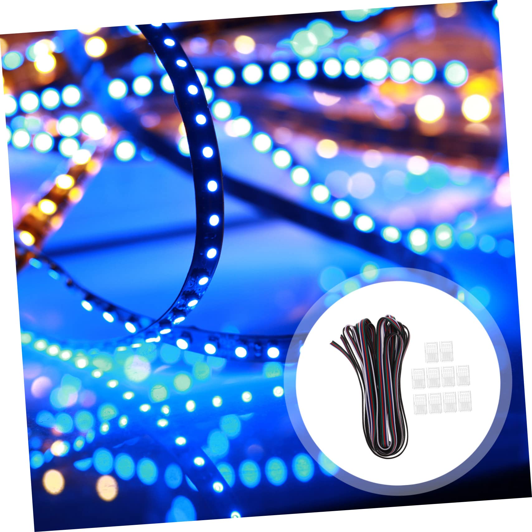 OUNONA 3 Set Connettori LED Saldabili Pin Kit Collegamento per Strisce LED Rgb Facile Installazione e Design Stabile Connettori Cavo Flessibile