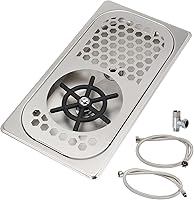 Vista 11 de DIBTSA - Enjuagadora para jarra, lavadora automática de tazas de vidrio, acero inoxidable 304, para café, leche, té, hogar, cocina, hotel, bar