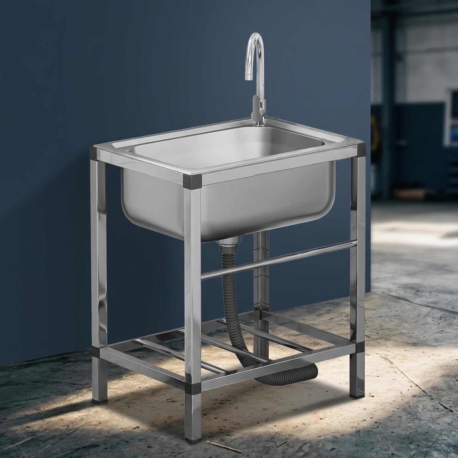 Heavy Du inless Steel Outdoor Utili Sink - Freending Design do ogrodnictwa, kempingu i gotowania na świeżym powietrzu - i łatwy do czyszczenia zlew klasy komercyjnej