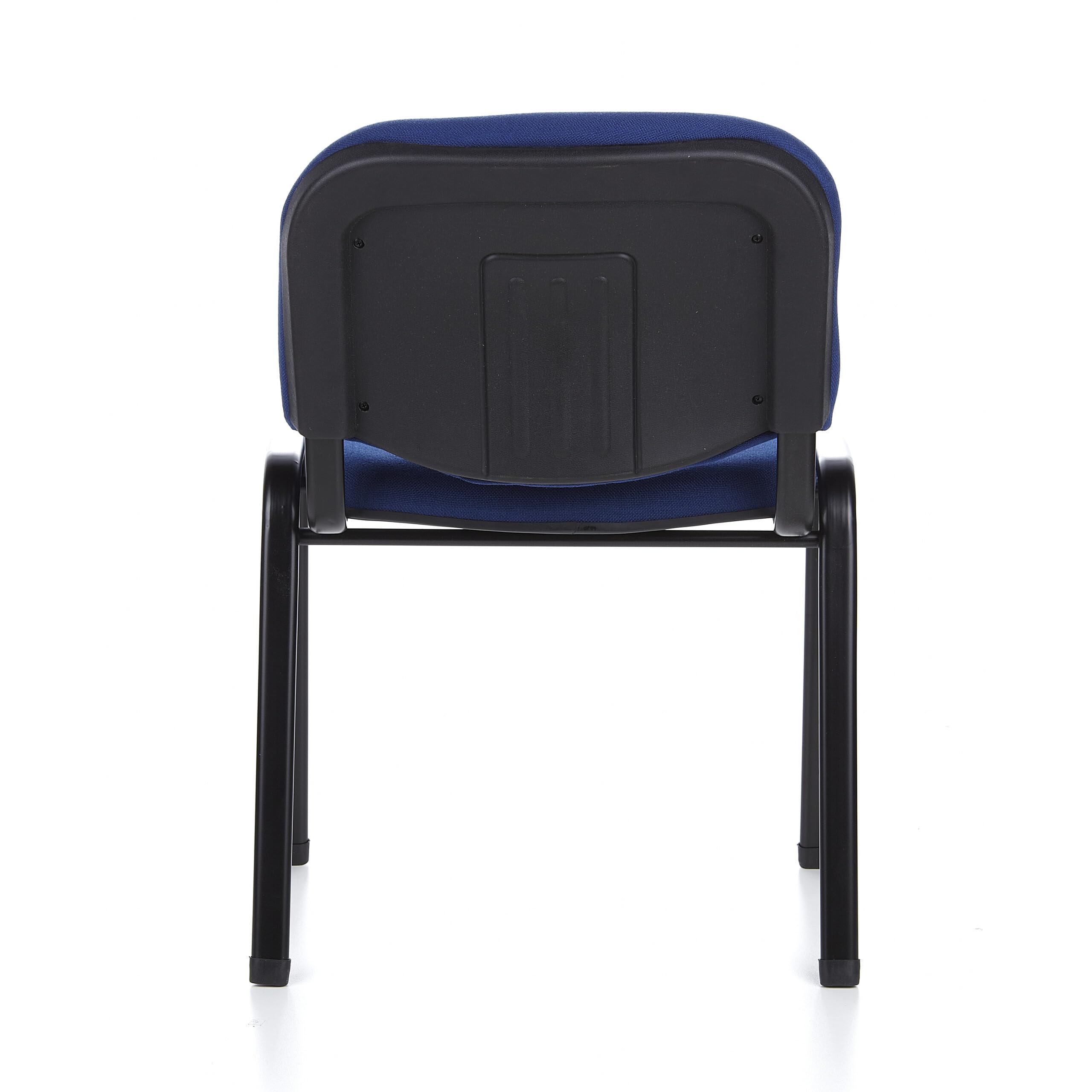 hjh OFFICE 4er Set Besucherstuhl stapelbar XT 600 Konferenzstuhl Stapelstuhl gepolstert, Metallgestell, Stoffbezug Blau 704510