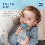 MAM 11oz Natural Flow Active Anti-Colic Baby Bottle, 4+ Mths, 2 Pack | BPA Free, Fast Flow Skin Soft Anti-Colic Silicone Nipple, Anti-Slip Grip, Leak-Proof, Made In Europe, Blue Teal