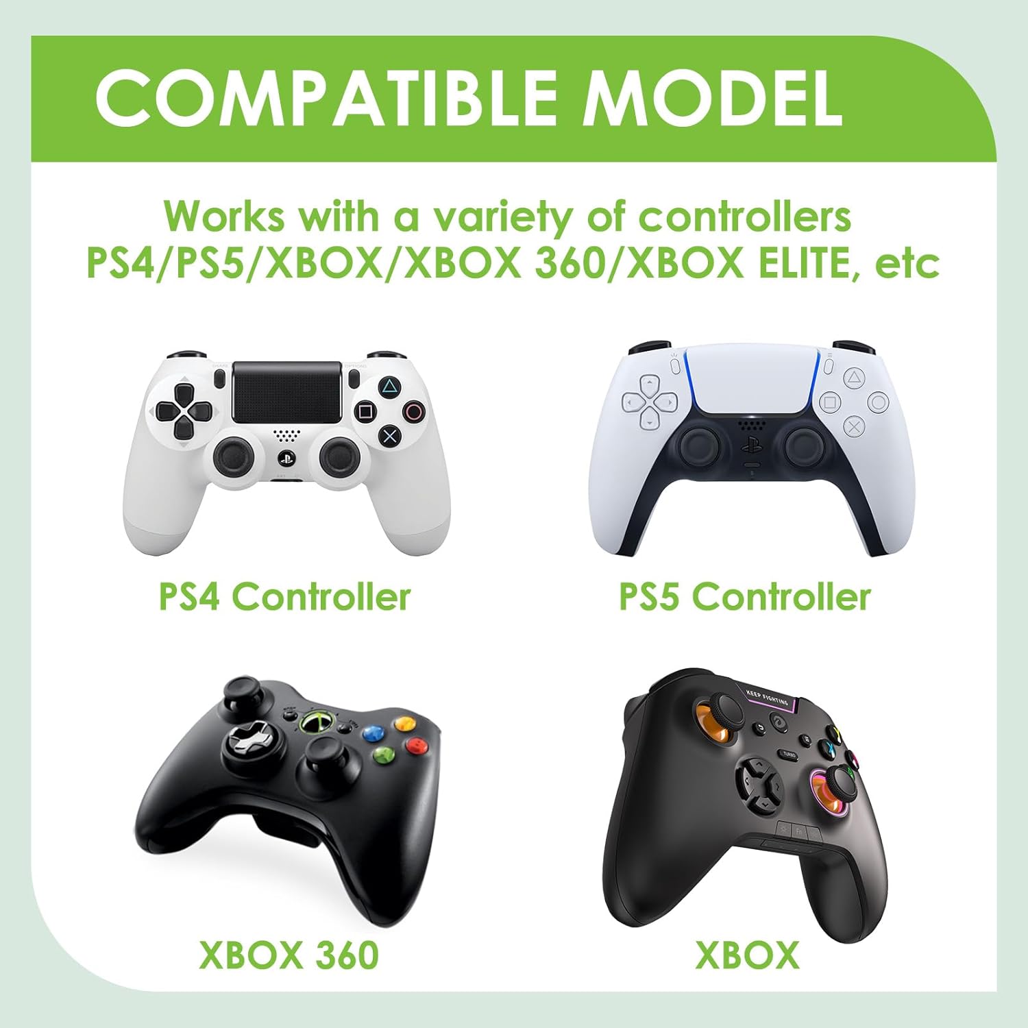 20pcs Controller Accessories Protective Cover, Joystick Caps Thumb Grips, Thumbstick Caps Grip Set Caps for Xbox One Series X/S, PS4, PS5 Controller (10 Colours)