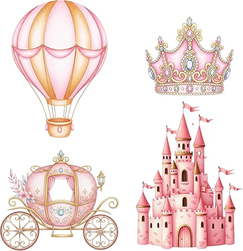 Miniatura 17 de Honoson 4 piezas grandes de cartón de bailarina de 24 x 32 pulgadas, carteles de fiesta de bailarina rosa, decoración para baby shower, boda,