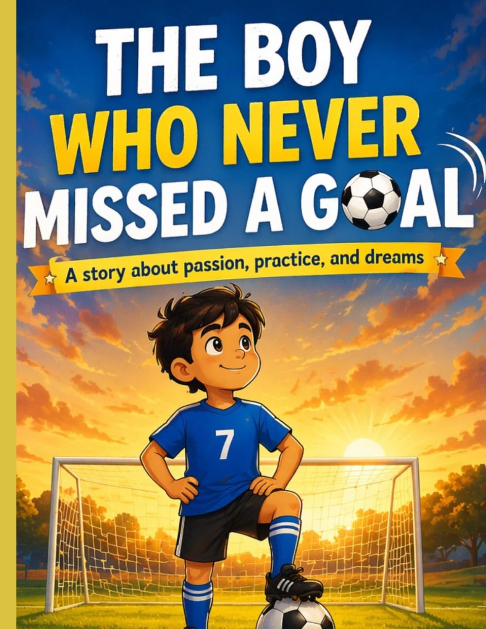 THE BOY WHO NEVER MISSED A GOAL.: A story about passion, practice and dreams.
