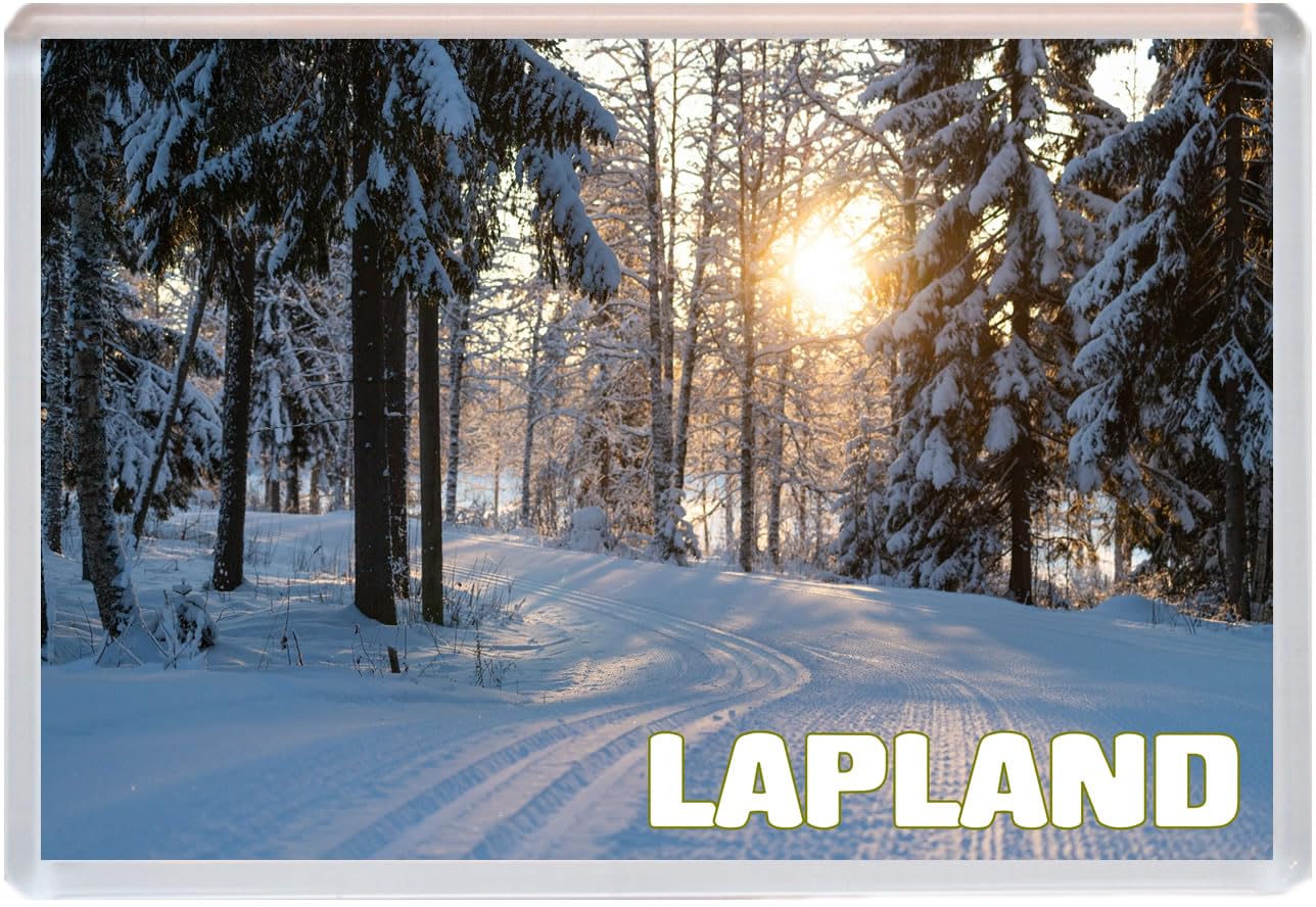 Baked Bean Store Multicolor Lapland - Finland - Jumbo Fridge Magnet 96 X 67Mm Bbsfhm1605