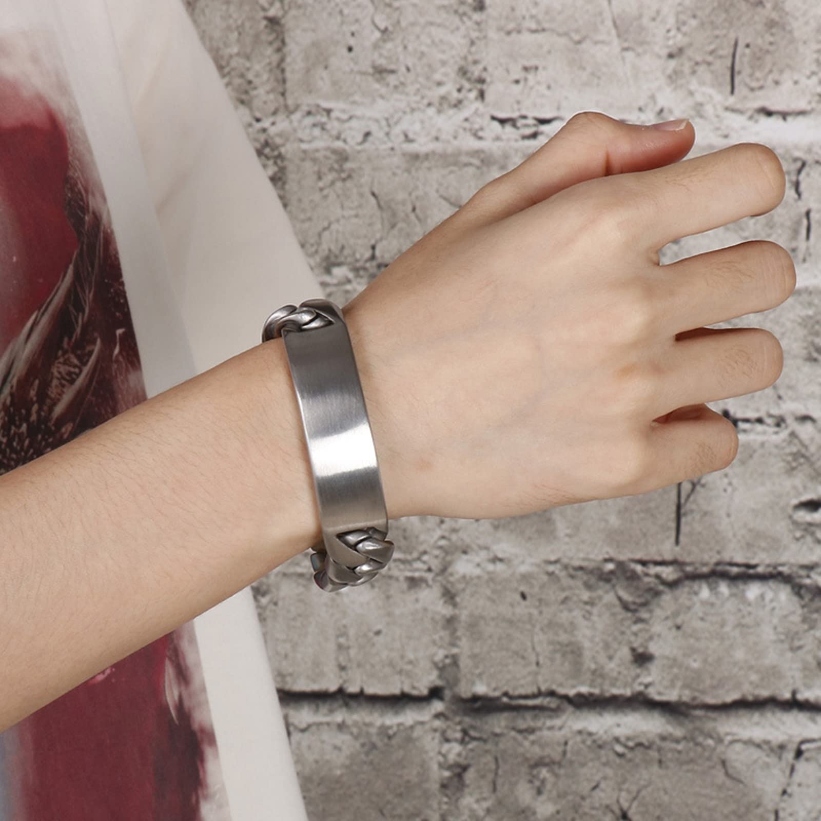Armbänder, Männerarmbamd Rostfreier Stahl Anderer Kettentyp Punk Gothic Rock Design Armband für Herren