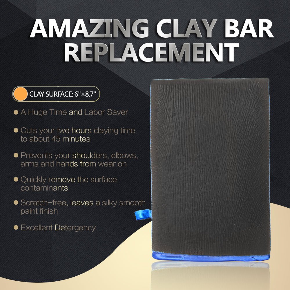 AutoCare Clay Mitt: Time-Saving, Scratch-Free Car Detailing view 3