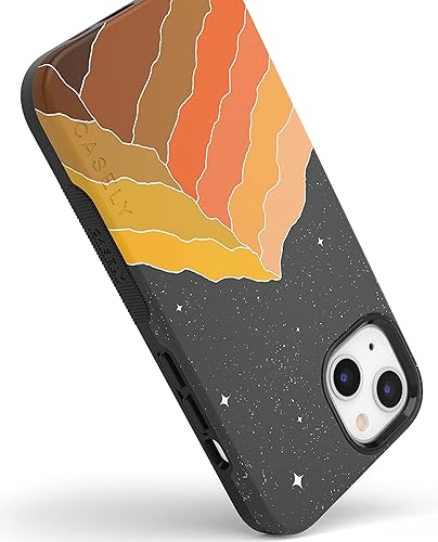 Vista 140 de Casely Funda para iPhone 13 Compatible con MagSafe Color Splash de medianoche Funda retro abstracta Color de medianoche Splash Abstracto