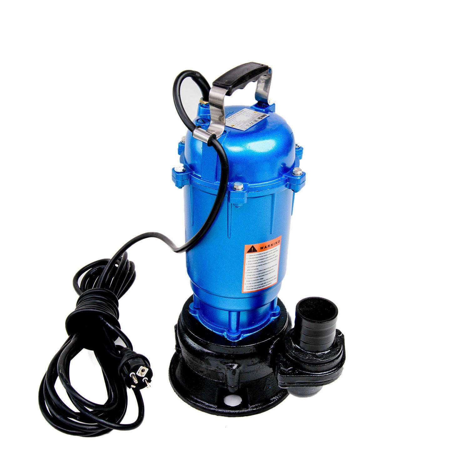 FÄKALIENPUMPE 550W M PUMPE WASSERPUMPE mit 2" STORZ C KUPPLUNG und 20m SCHLAUCH Tauchpumpe Schmutzwasserpumpe